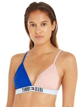 Tommy Hilfiger Triangle Bikini Top Cosmetic Peach