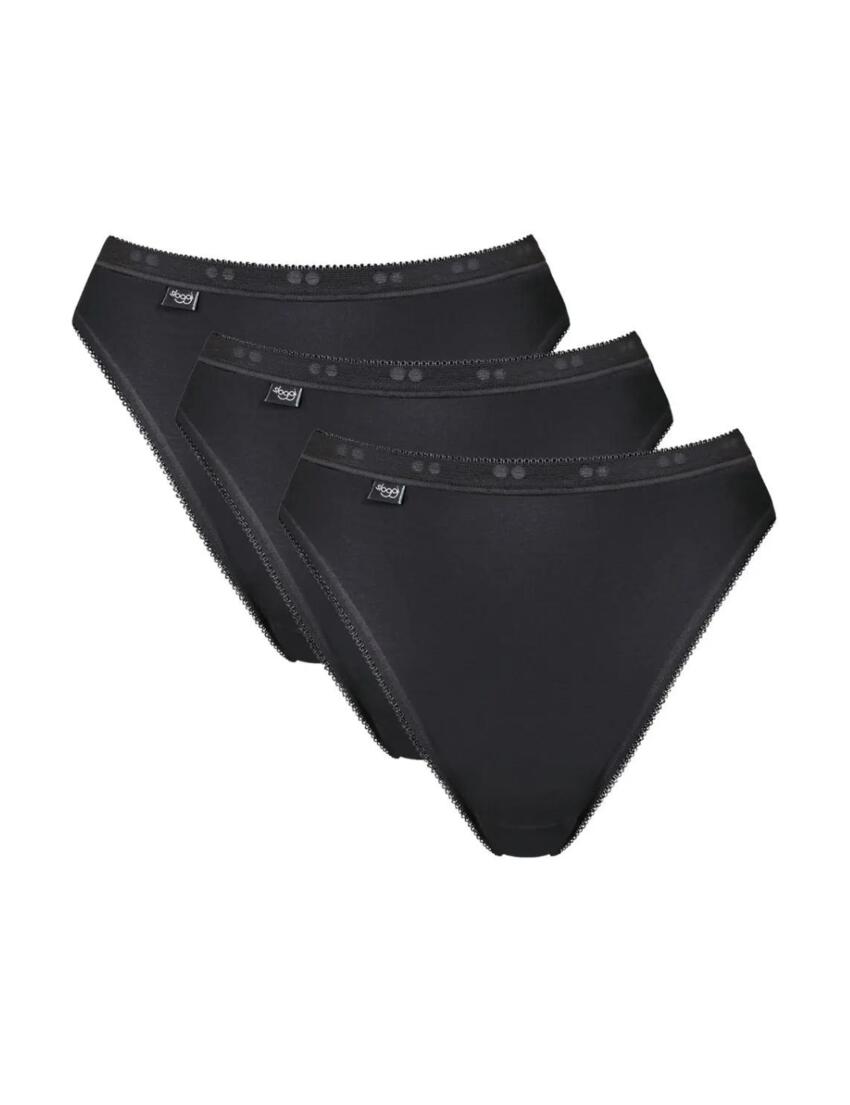 Sloggi Basic Tai Brief 3 Pack Black