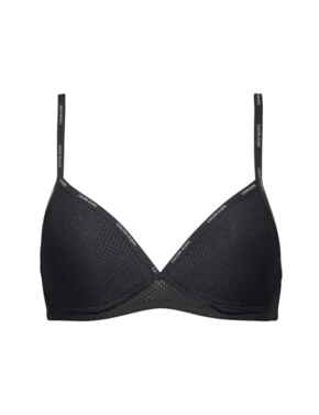 Buy Calvin Klein Sheer Marquisette Lace Triangle Black Bra from Next  Lithuania
