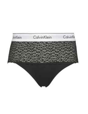 Calvin Klein Modern Cotton Lace Bikini Brief Black