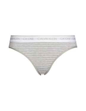  Calvin Klein CK One Cotton Brief Cozy Stripe/Medium Grey Heather