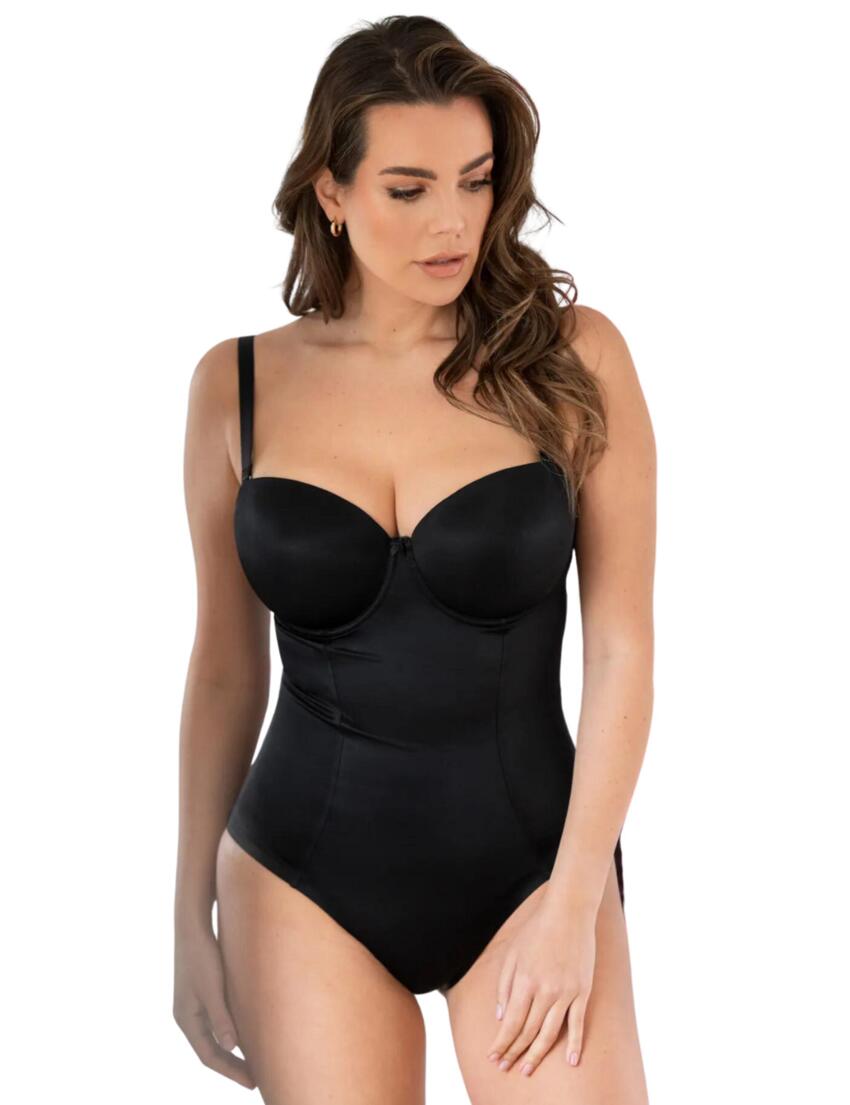 Definitions Strapless Shaping Body In Caramel - Pour Moi – BraTopia