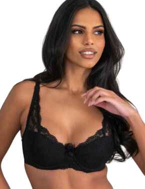 Pour Moi Flora Lightly Padded Underwired Bra Black