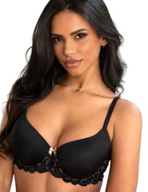 Buy Pour Moi Black Padded Romance Moulded Plunge Push Up Bra from Next  Ireland