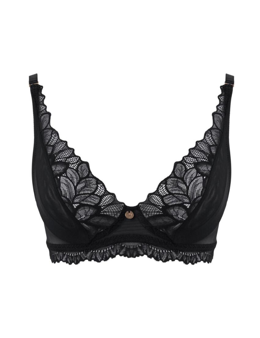 Wonderbra Spirit Triangle Lace Bra Black 