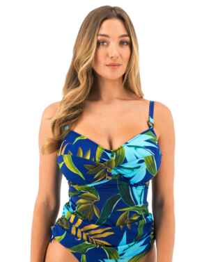 Fantasie Pichola Underwired Twist Front Tankini Top Tropical Blue