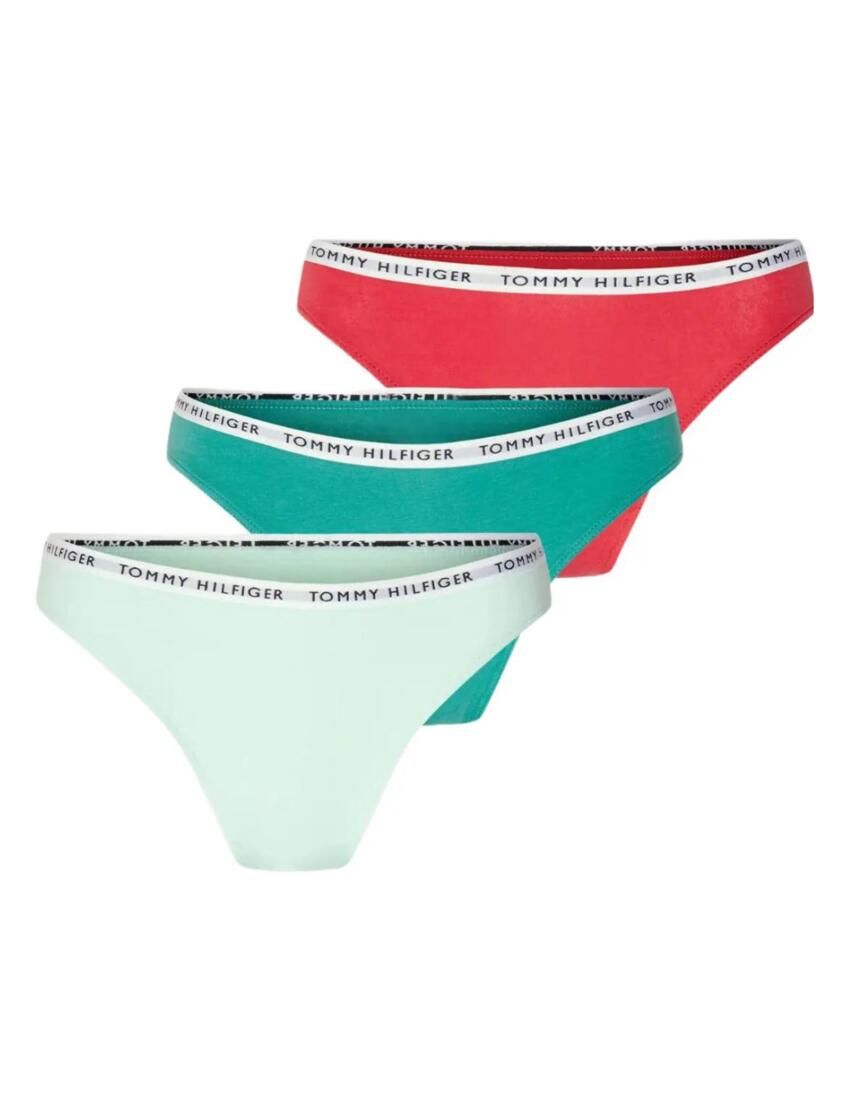 Tommy Hilfiger Recycled Essentials Brief 3 Pack Cranberry / Aqua / Saltwater Green