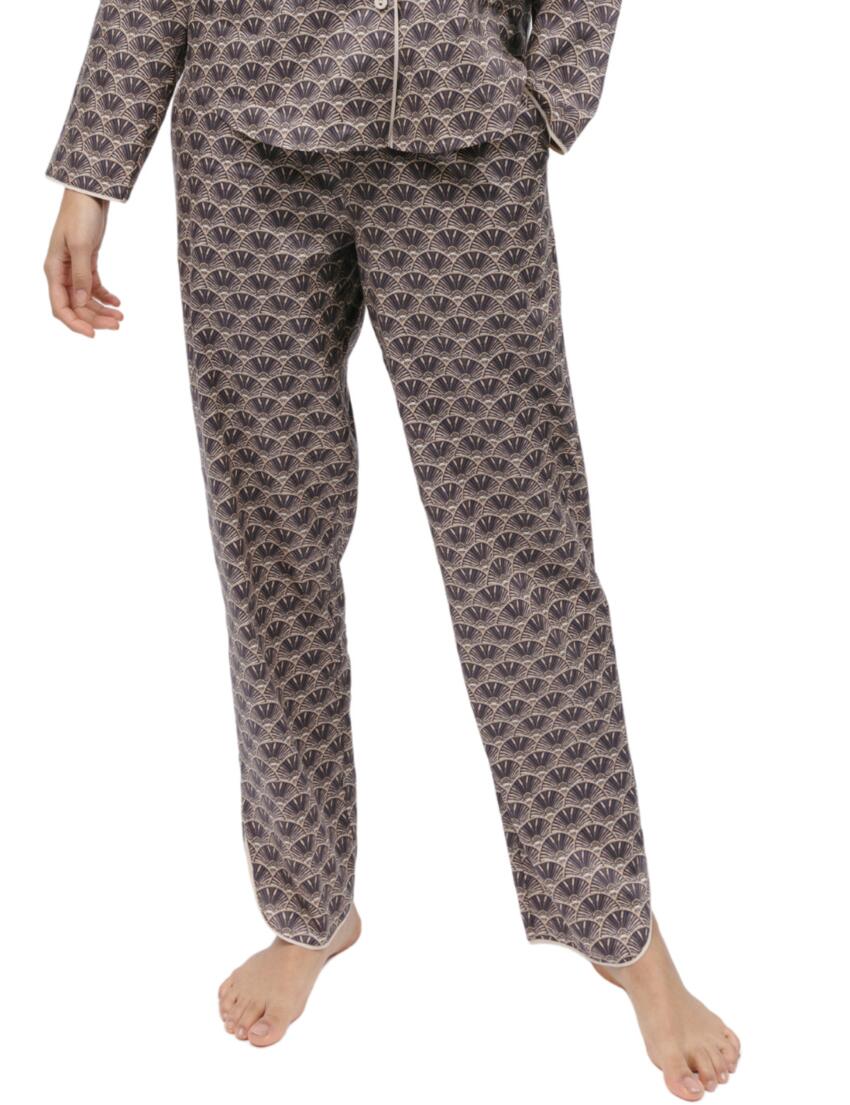 Cyberjammies Lana Pyjama Pants Brown Geo Print 
