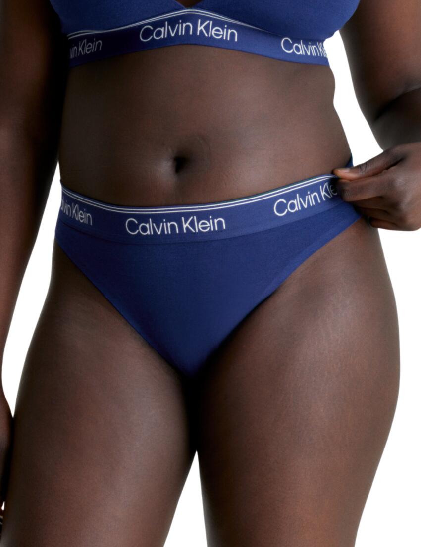 Calvin Klein Athletic Cotton Thong Blue Depths 