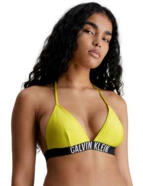 Calvin Klein Intense Power Triangle Bikini Top Lemonade Yellow