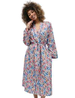 Cyberjammies Bea Long Dressing Gown Ditsy Floral