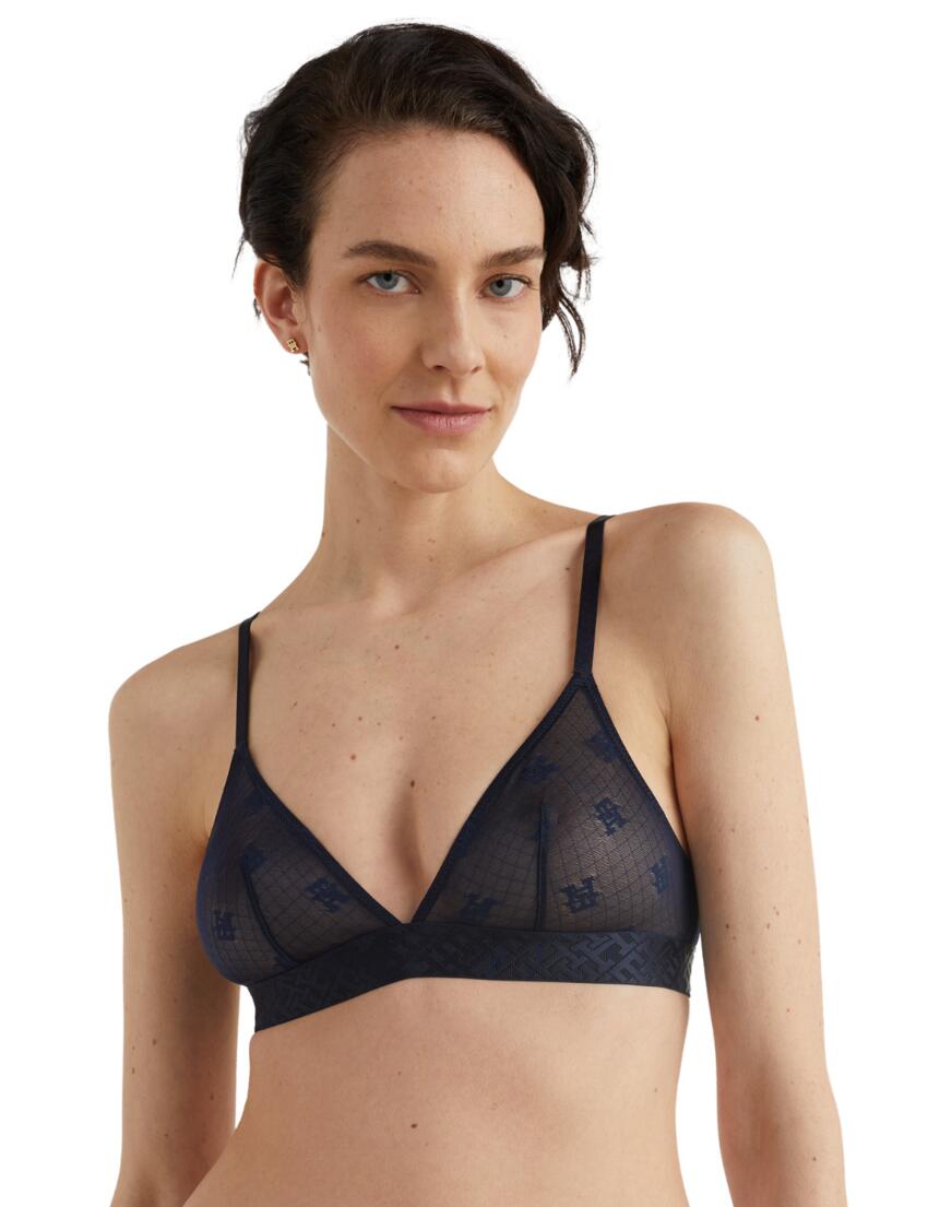 Tommy Hilfiger Monogram Unlined Triangle Bra Desert Sky