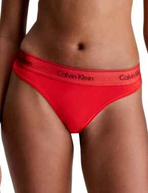 Calvin Klein Modern Cotton Holiday Bralette in Red