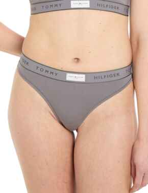 Tommy Hilfiger Women Ribbed Modal Padded Triangle Bra, Grey