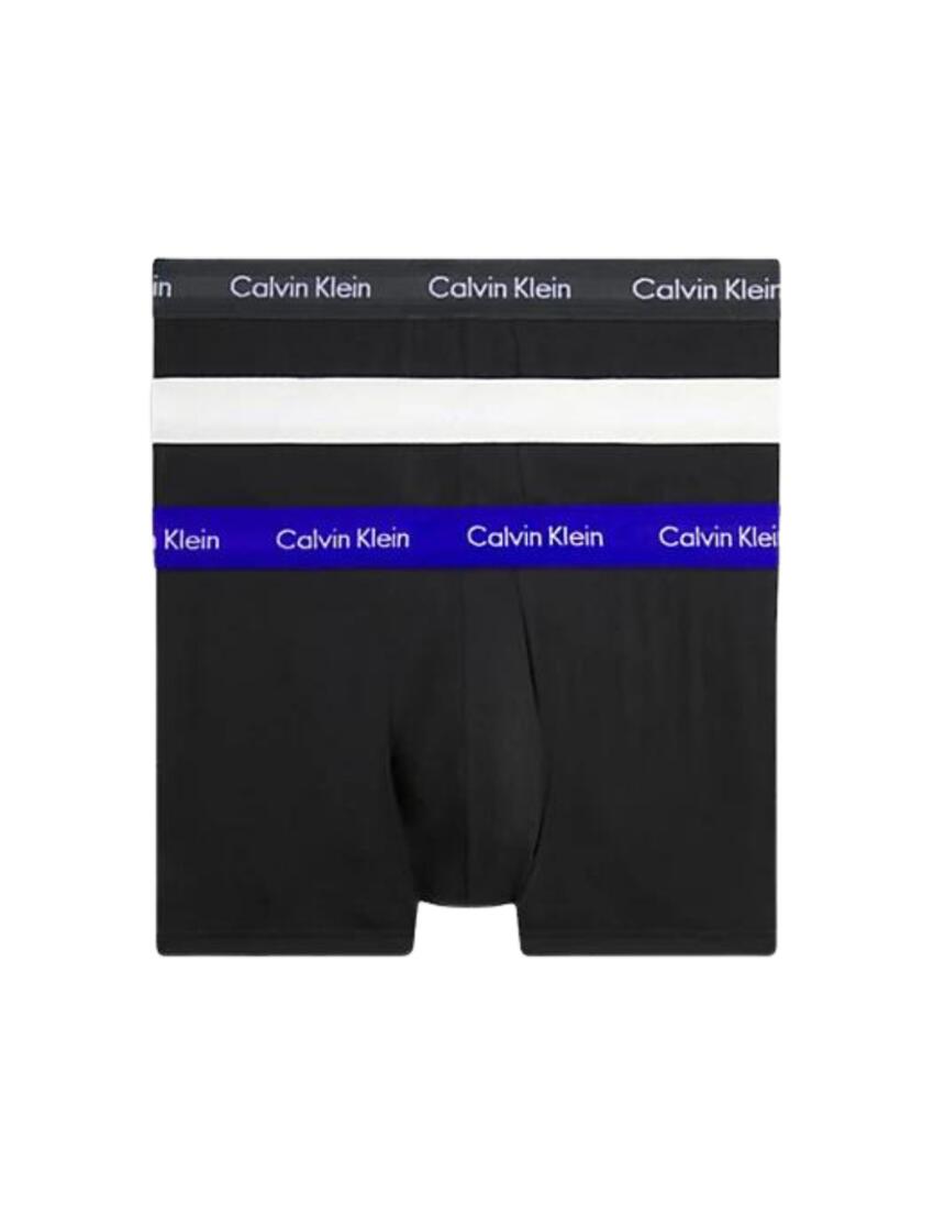 Calvin Klein Mens Cotton Stretch Low Rise Trunk 3 Pack - Belle