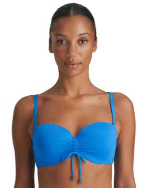 Marie Jo Flidais Padded Strapless Bikini Top Blue Mistral