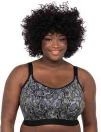 Goddess Sport Non Wired Sports Bra Black Snake