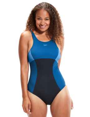 Speedo Enlance Swimsuit Black/Blue
