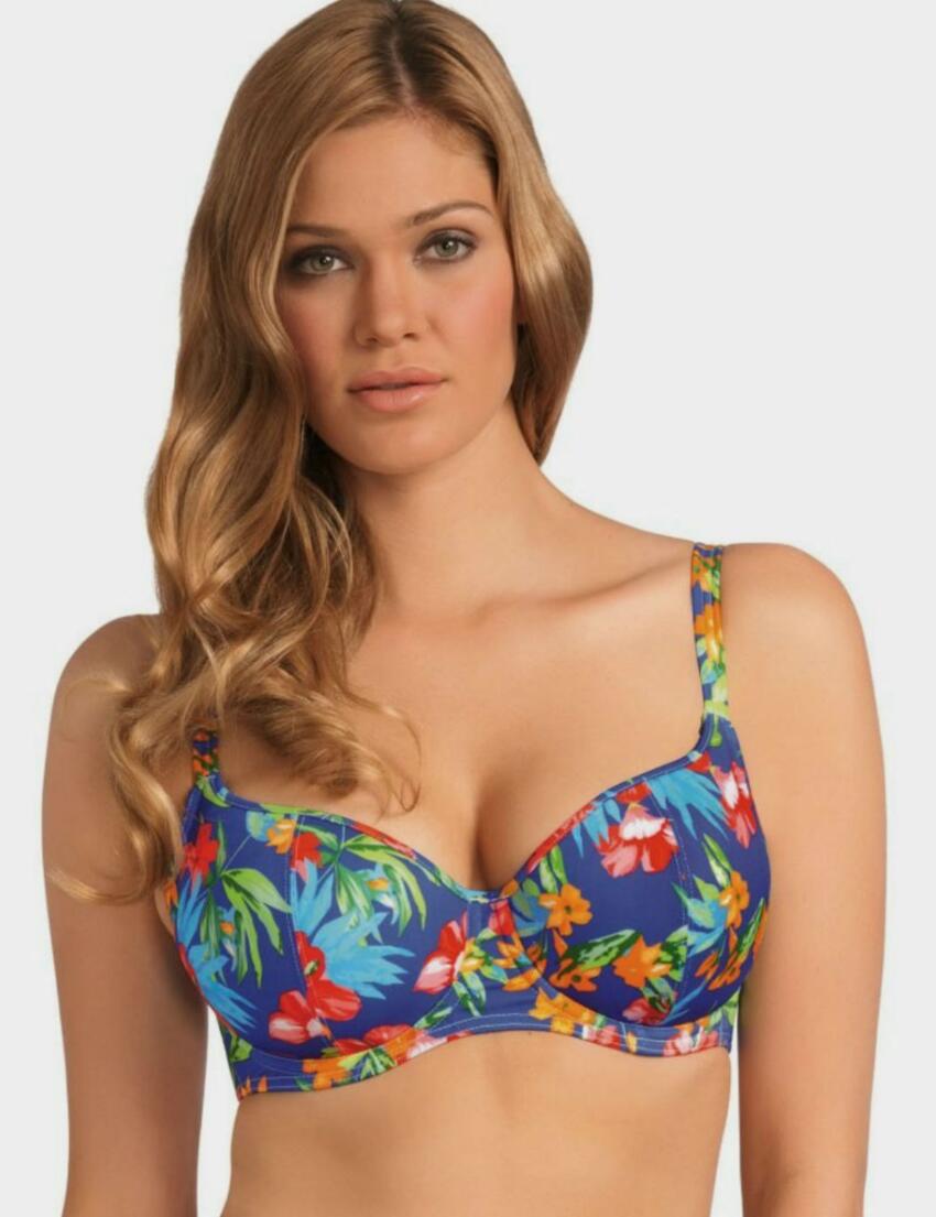 Freya Acapulco 3341 Cobalt Banded Halter Bikini Top New Womens Swimwear