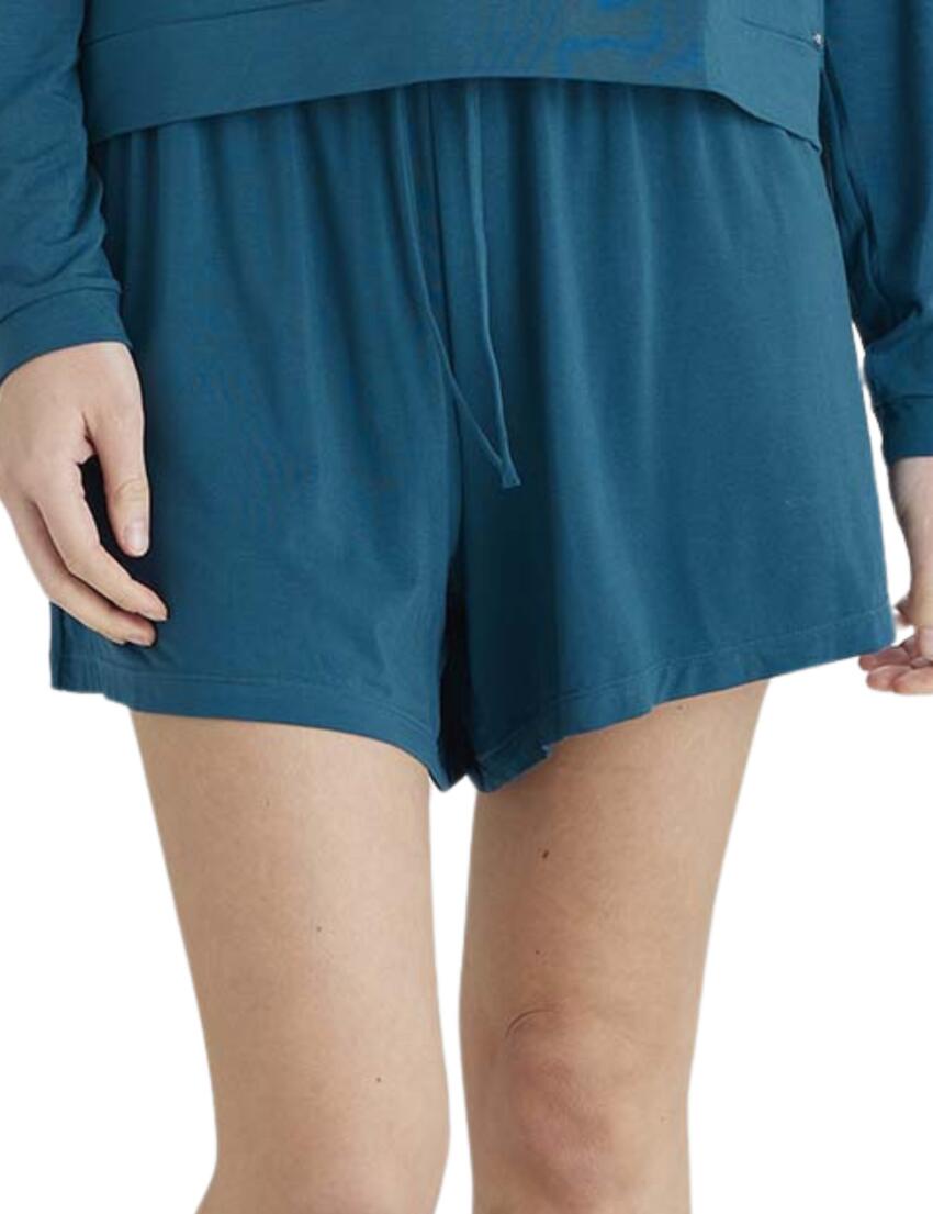 Pretty Polly Botanical Lace Loungewear Shorts Indigo 