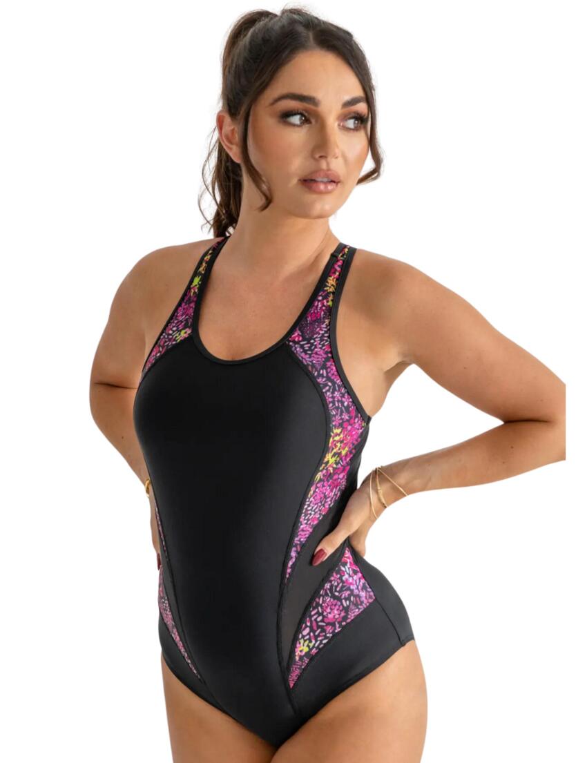 Pour Moi Energy Swimsuit Black/Confetti