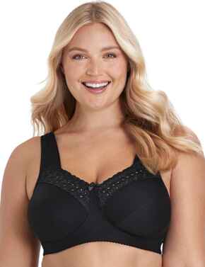 Miss Mary of Sweden Broderie Anglaise Bra Black