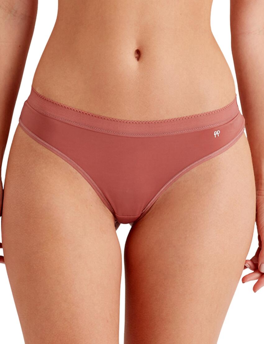 Pretty Polly Naturals Thong Woodrose