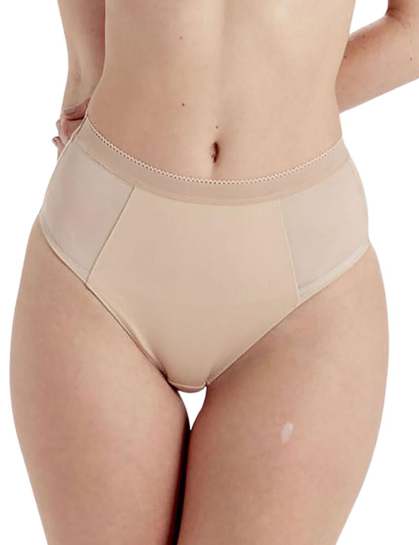 Pretty Polly Naturals High Waisted Brief Crème Brulee