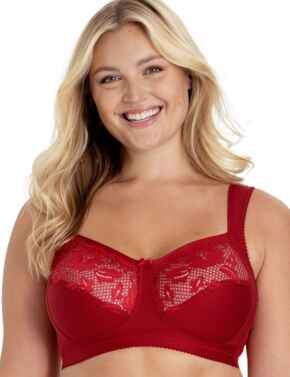 Miss Mary of Sweden Lovely Lace Bra English Red