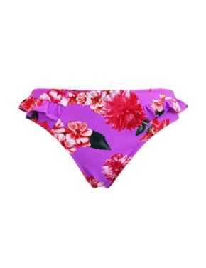 Pour Moi Getaway Frill Bikini Brief Ultraviolet Floral