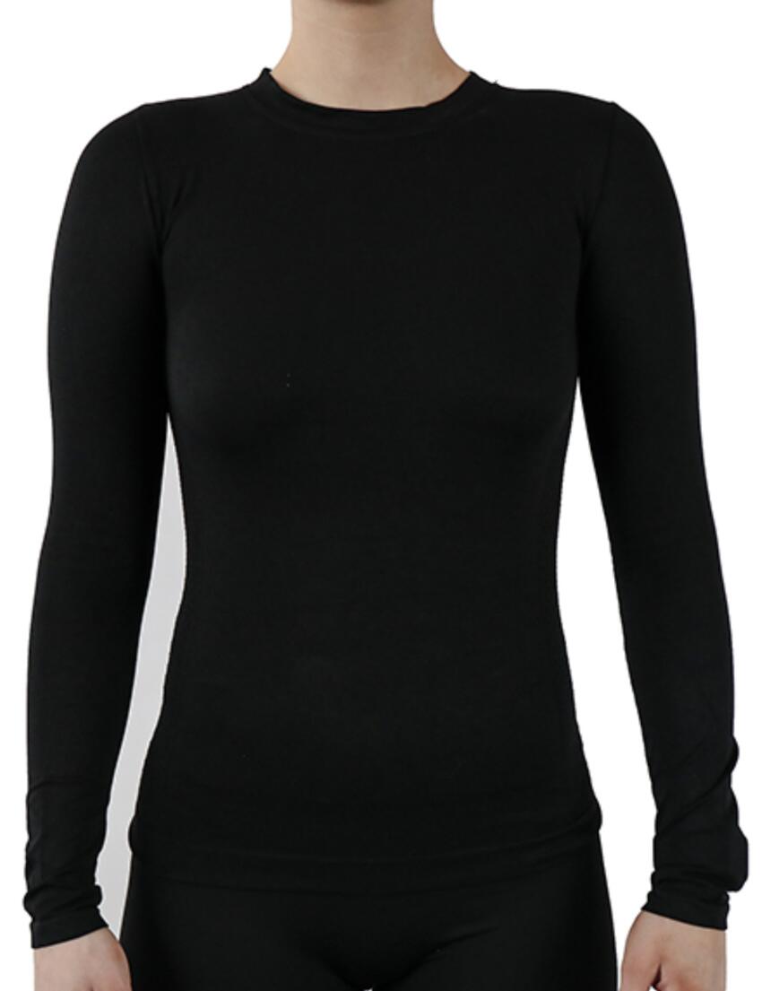 Pretty Polly Eco Active Wear Long Sleeved T-Shirt Black