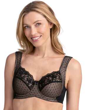 Miss Mary Of Sweden Dotty Delicious Bra Black
