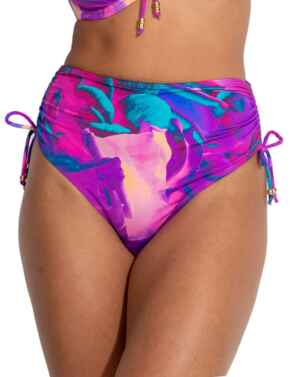 Pour Moi Cabana Control Bikini Brief Purple Floral