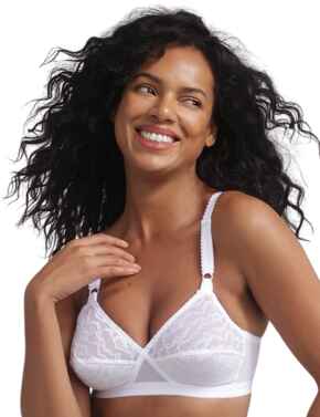  Playtex Cross Your Heart Non-Wired Bra White