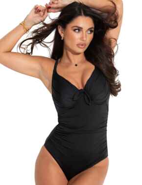  Pour Moi Standalone Suit St Kitts Underwired Non Padded Swimsuit Black