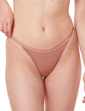 Triumph Signature Sheer Thong Toasted Almond