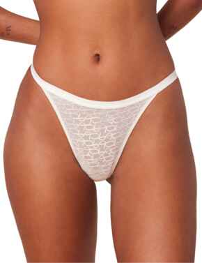 Triumph Signature Sheer Thong Ecru White