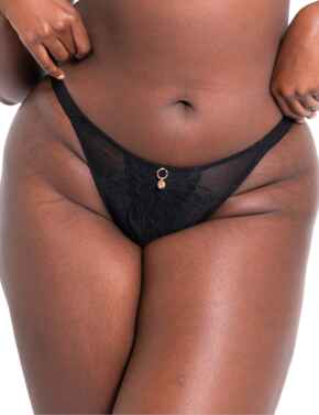 Scantilly by Curvy Kate Unveiled Brazilian Brief Black