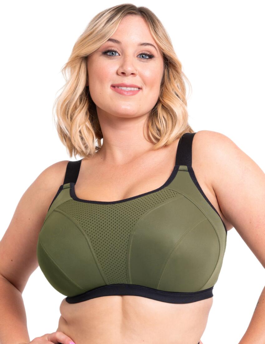 Curvy Kate Everymove Wired Sports Bra Jungle Green/Black