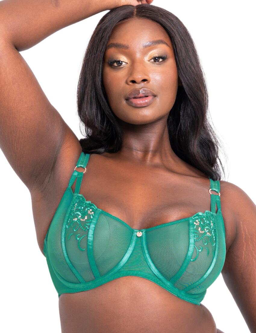 Scantilly by Curvy Kate Orante Balcony Bra Emerald