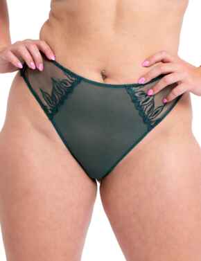 Curvy Kate Flare Deep Thong Emerald Sparkle