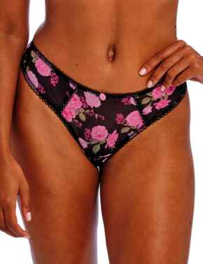 Freya Rose Blossom Thong Black Rose