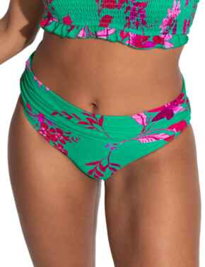 Pour Moi Free Spirit Fold Over Brief Green/Pink