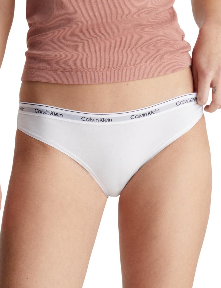 Calvin Klein Modern Logo Bikini Brief 3 Pack White/White/White