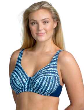 Miss Mary Of Sweden Bondi Bikini Top Navy Blue