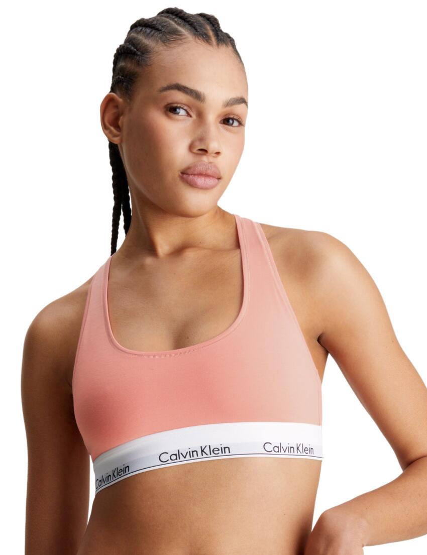 Calvin Klein Modern Cotton Bralette Coral Almond