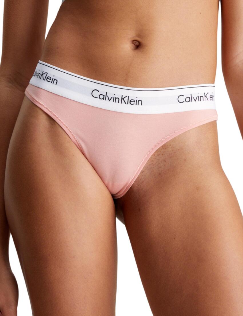 Calvin Klein Modern Cotton Thong Coral Almond