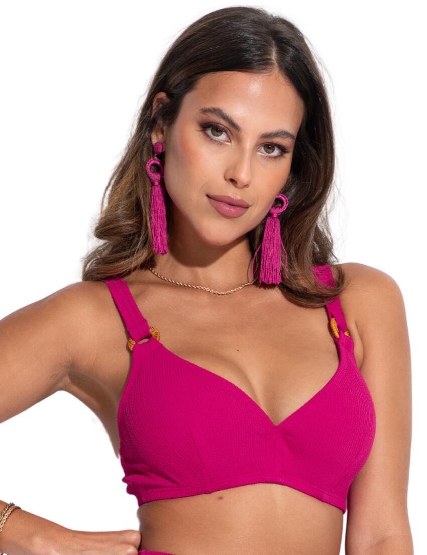 Pour Moi Cali Plunge Bikini Top Pink