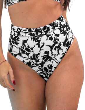 Pour Moi Cali Recycled Tummy Control Brief Black/White