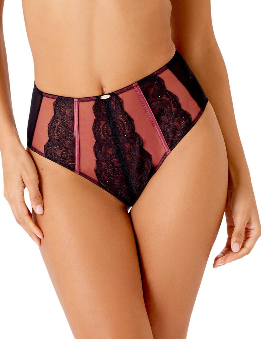 Gossard VIP Confession Deep Brief Burgundy/Black